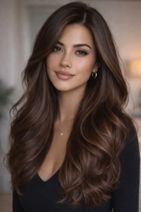 Long Brown Hairstyles and Haircuts