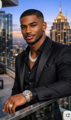 Short Haircuts for Black Man for Round Faces