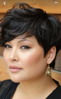 Short Pixie Haircuts for Round Faces