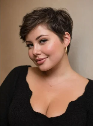 Short Pixie Haircuts for Round Faces