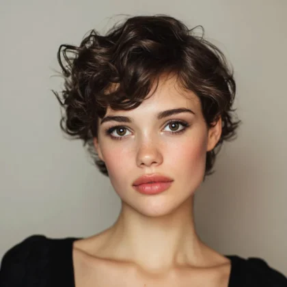 Short Waves Woman Haircut