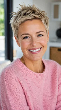 Very Short Pixie cuts for Older Woman
