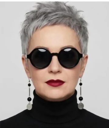 Very Short Pixie cuts for Older Woman