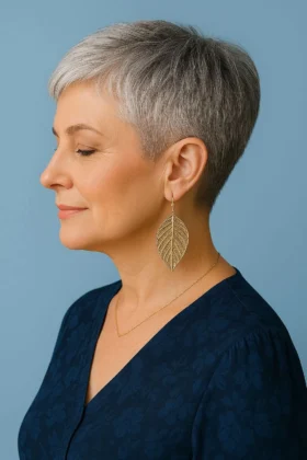 Very Short Pixie cuts for Older Woman