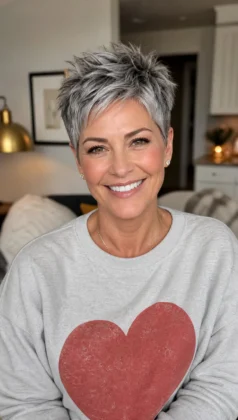 Very Short Pixie cuts for Older Woman