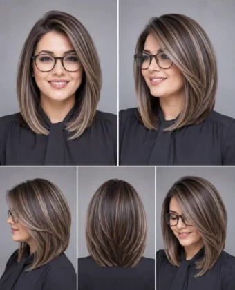 Layered Bob Haircuts Front and Back View