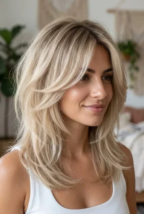 Layered Medium Length Hairstyles for Fine Hair That Actually Add Volume