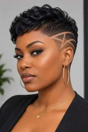 Short Haircuts For Black Women Round Face