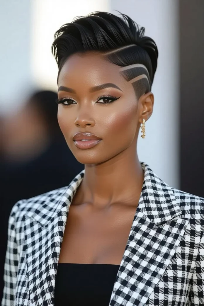 Short Haircuts For Black Women Shaved On Sides