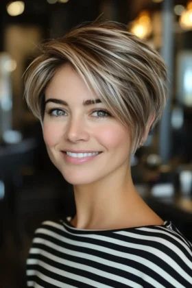 Short Haircuts With Highlights