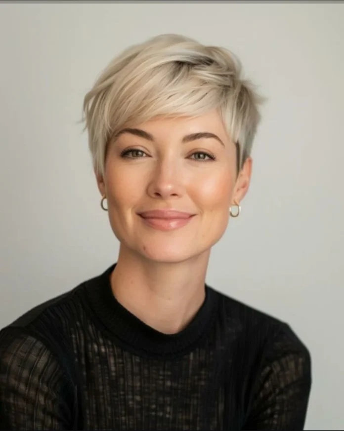 Short Pixie Haircuts With Long Bangs