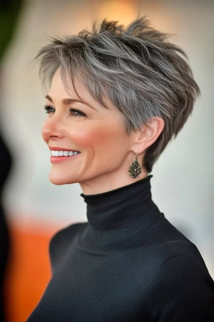 Youthful Short Haircuts for Women Over